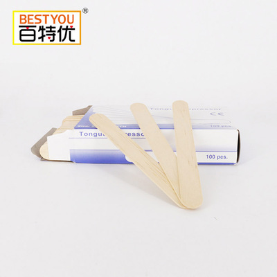 Disposable wooden spatula medical tongue depressor